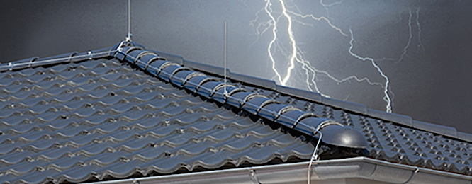 Äußerer Blitzschutz bei Elektro Elsässer in Jossgrund
